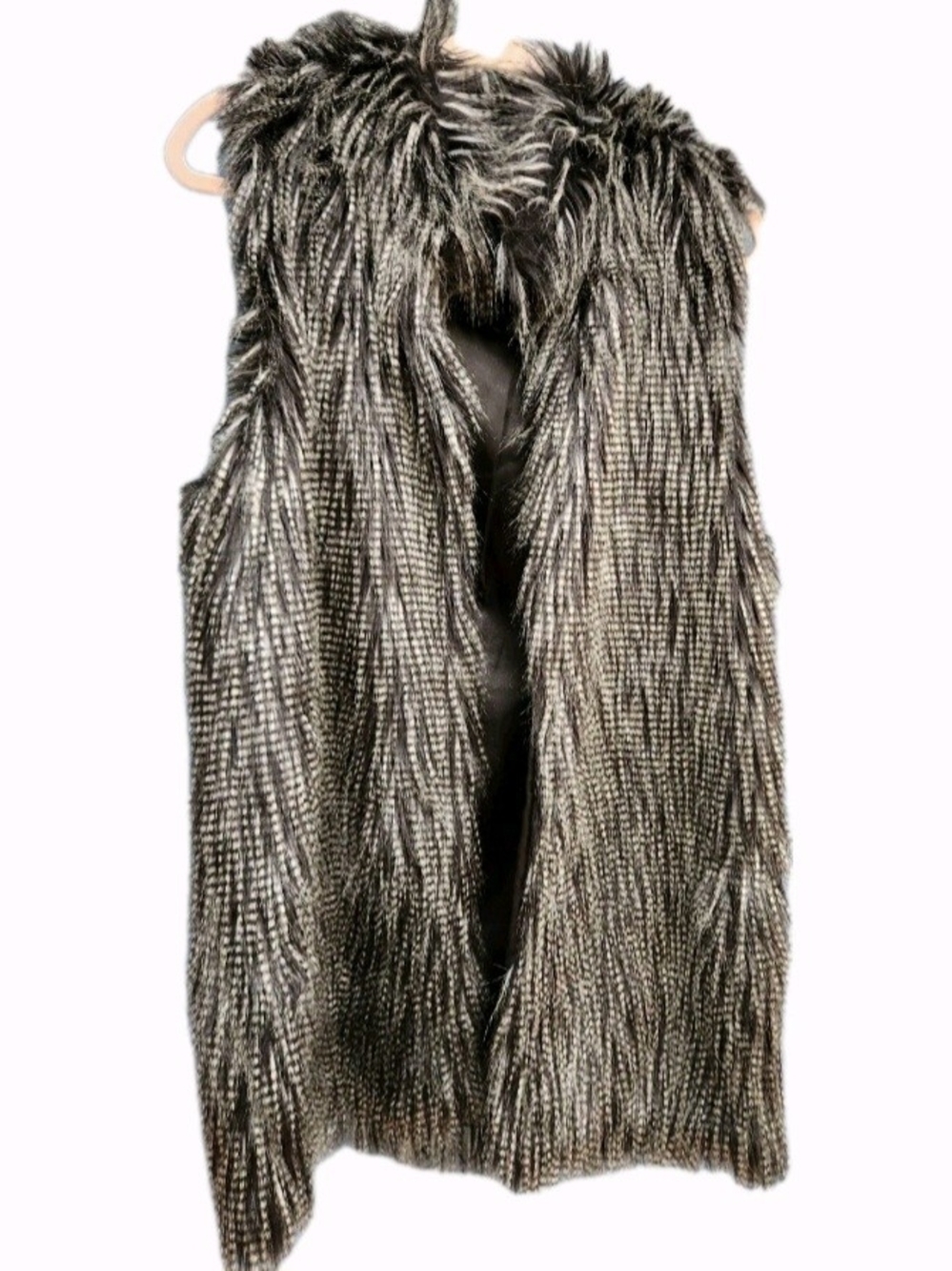 Mobwife Punk Goth Festival Burning Man Rave Faux Fur Vest Texture Festivalcore